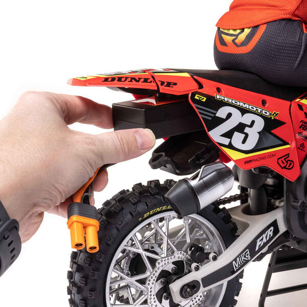 Losi Promoto-MX 1/4 Motorcycle FXR RTR (Red) - immagine 3