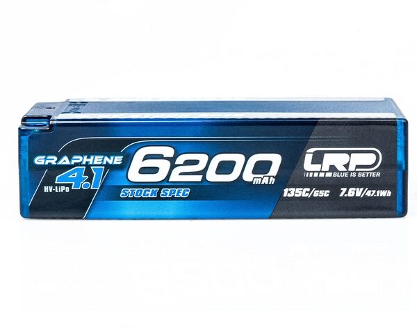 LRP Graphene-4.1 LCG Stock Spec Shorty 6200mAh 7.6V 2S 135C/65C HV LiPo (5mm, 225g) - immagine 2