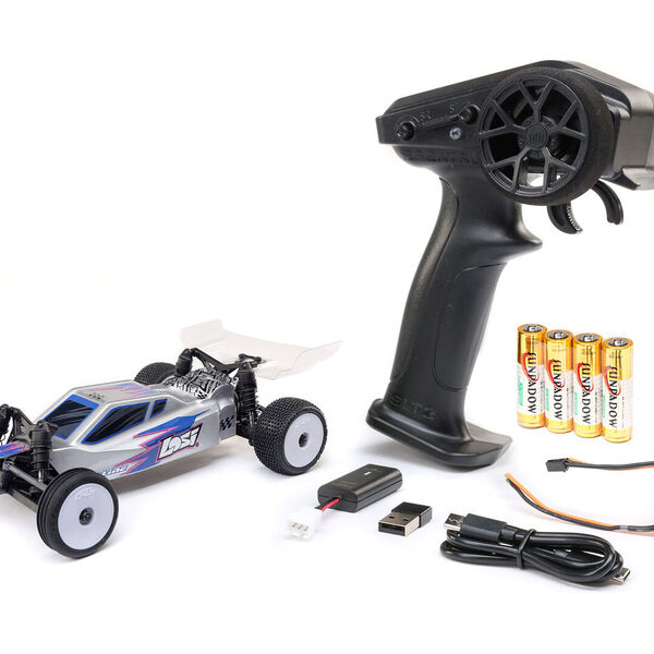 Losi 1/24 Micro-B 2WD Buggy RTR (Silver) - immagine 2