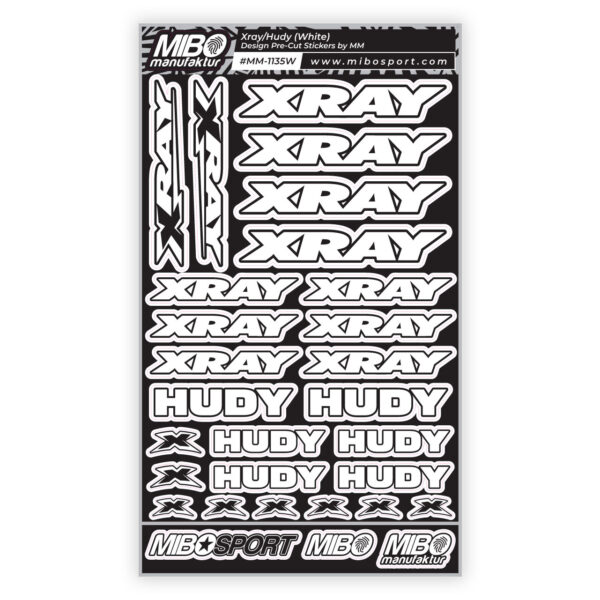 XRAY/HUDY Design Pre-Cut Stickers by MM (Yellow, Larger A5 size) - immagine 7