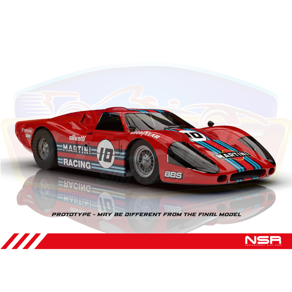 FORD MKIV MARTINI RACING LIVERY RED #10 SW SHARK 21.5 EVO