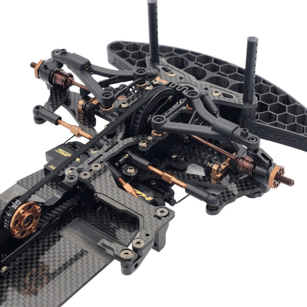 RC Maker SP1-F 1/10th EP On-Road FWD Car Kit - Carbon - immagine 3