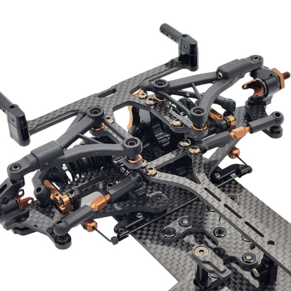 RC Maker SP1-F 1/10th EP On-Road FWD Car Kit - Carbon - immagine 5