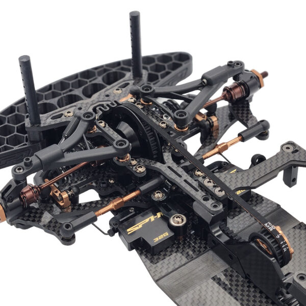 RC Maker SP1-F 1/10th EP On-Road FWD Car Kit - Carbon - immagine 6