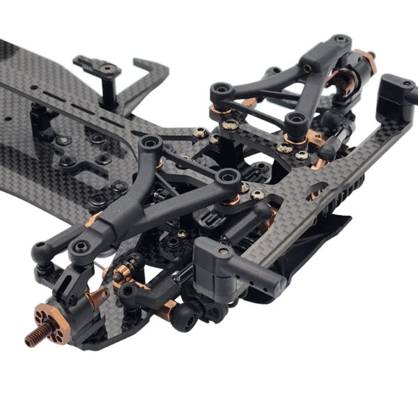 RC Maker SP1-F 1/10th EP On-Road FWD Car Kit - Carbon - immagine 7