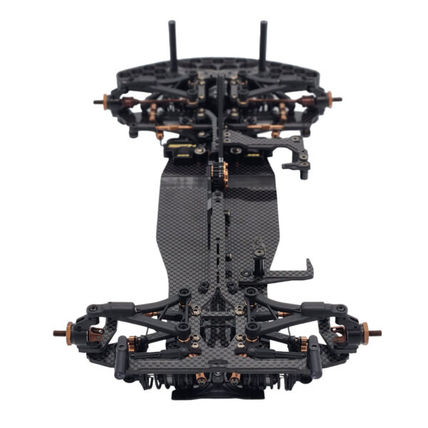 RC Maker SP1-F 1/10th EP On-Road FWD Car Kit - Carbon - immagine 9