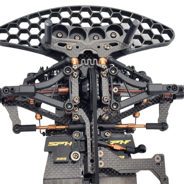 RC Maker SP1-F 1/10th EP On-Road FWD Car Kit - Carbon - immagine 10