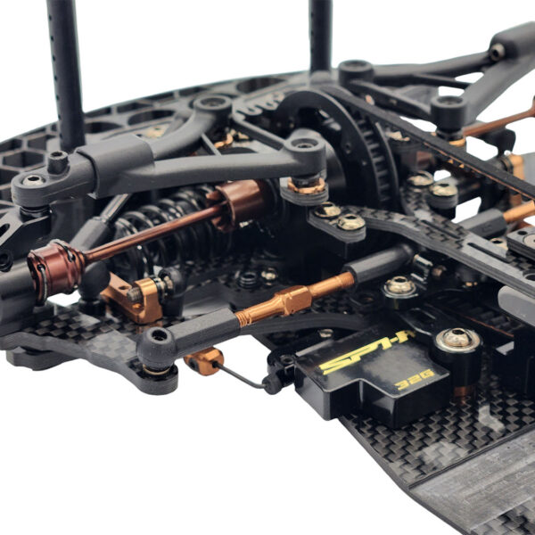 RC Maker SP1-F 1/10th EP On-Road FWD Car Kit - Carbon - immagine 2